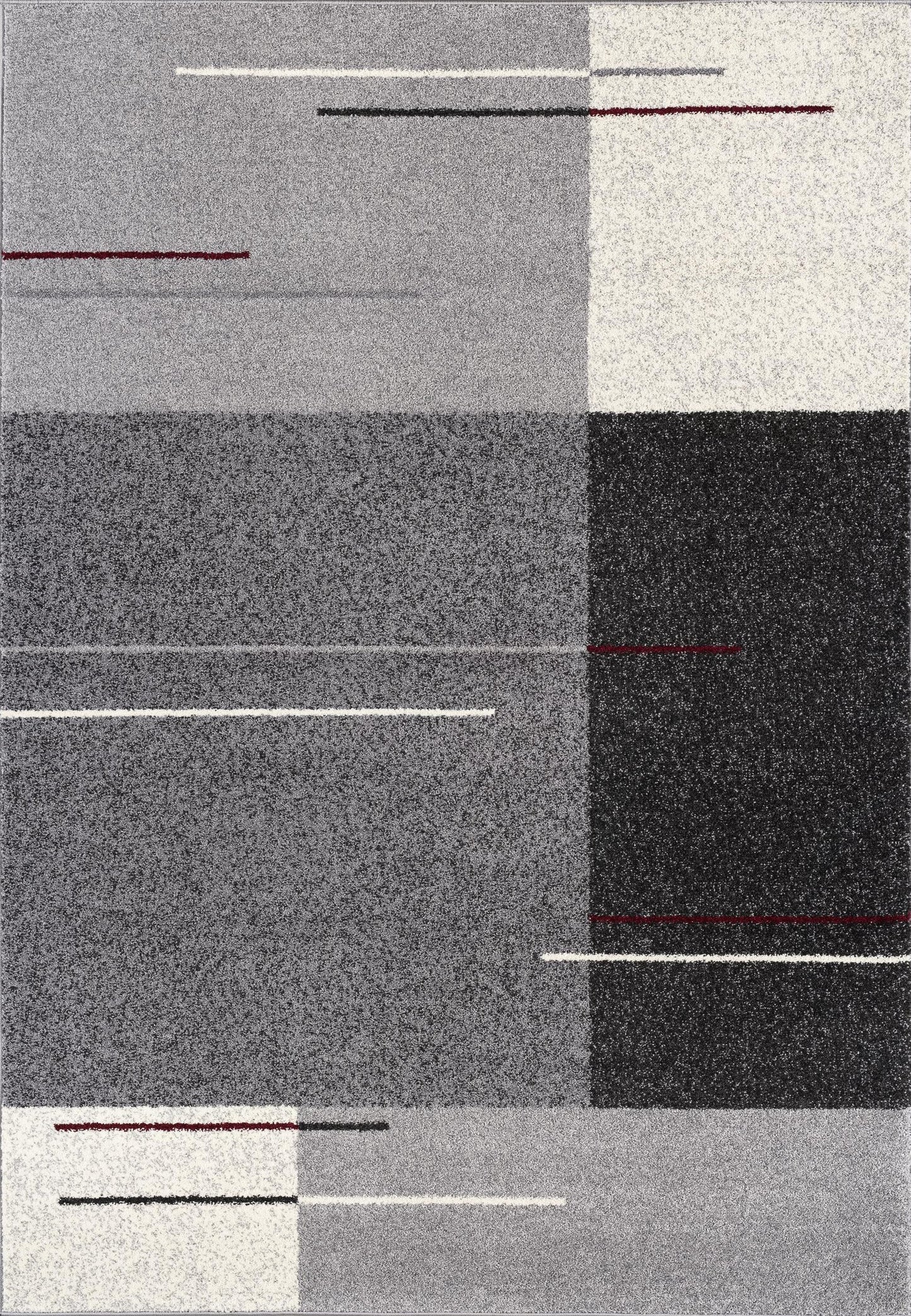 8' X 11' Gray Modern Geometric Area Rug