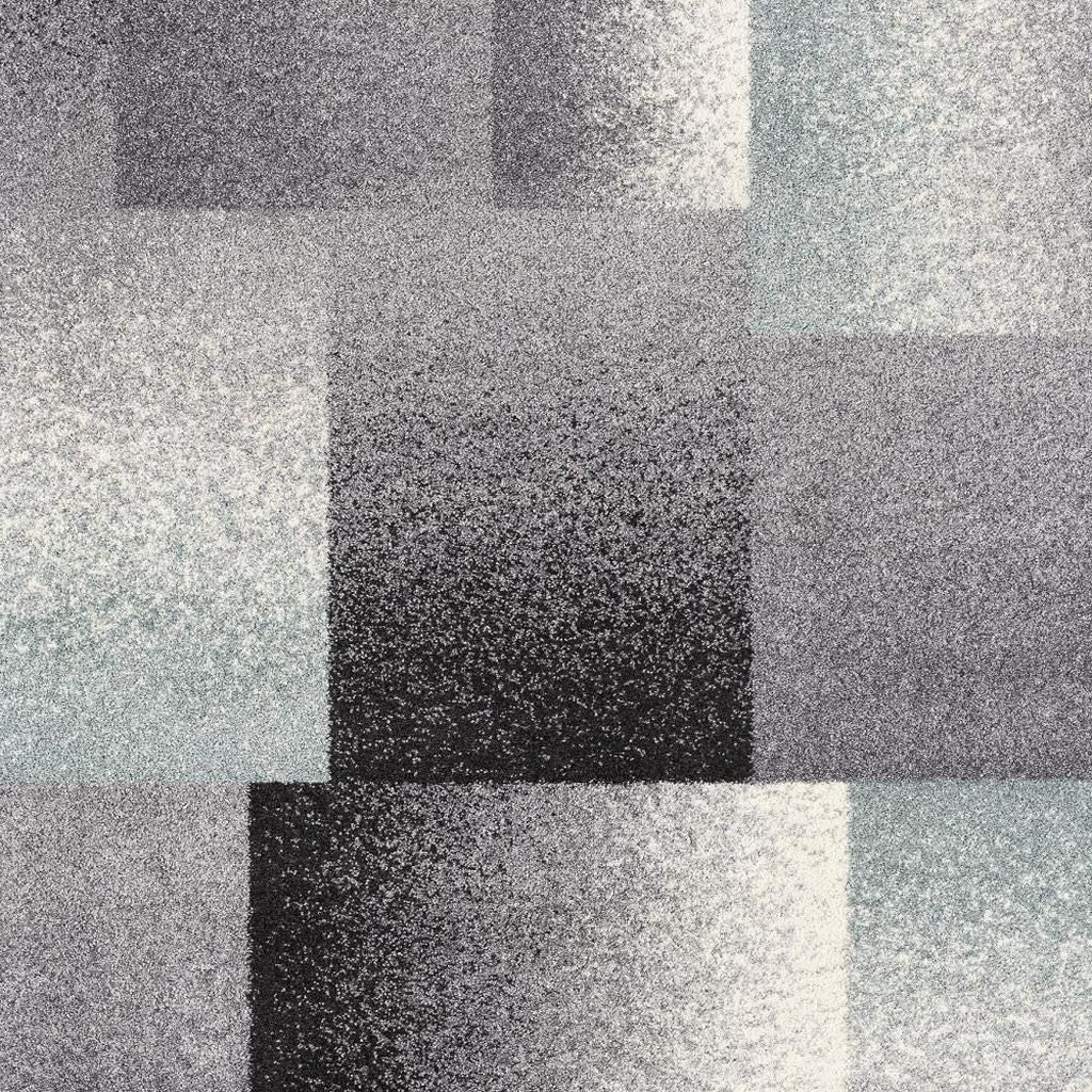 8' X 11' Gray Modern Geometric Area Rug