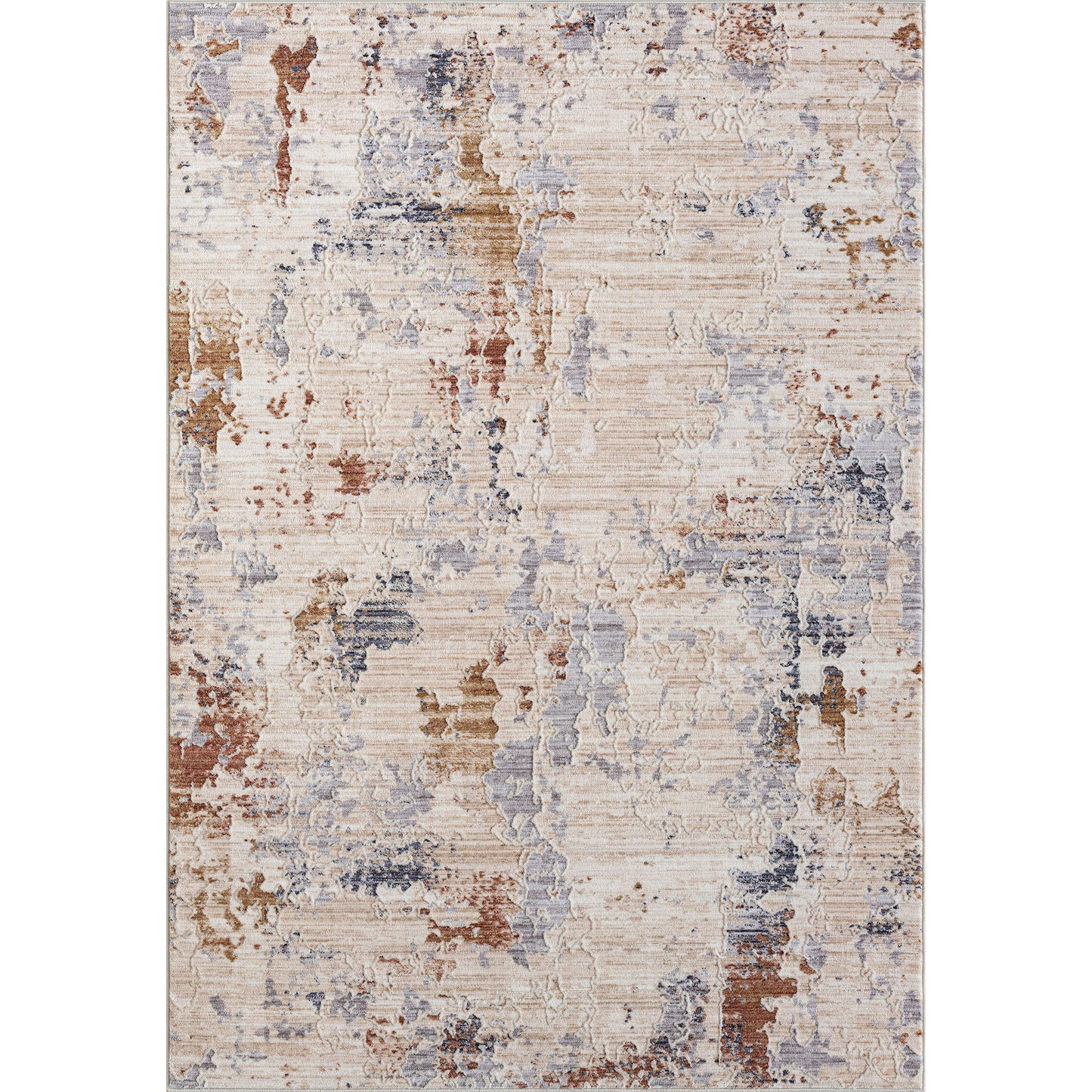 8' X 10' Beige Abstract Area Rug