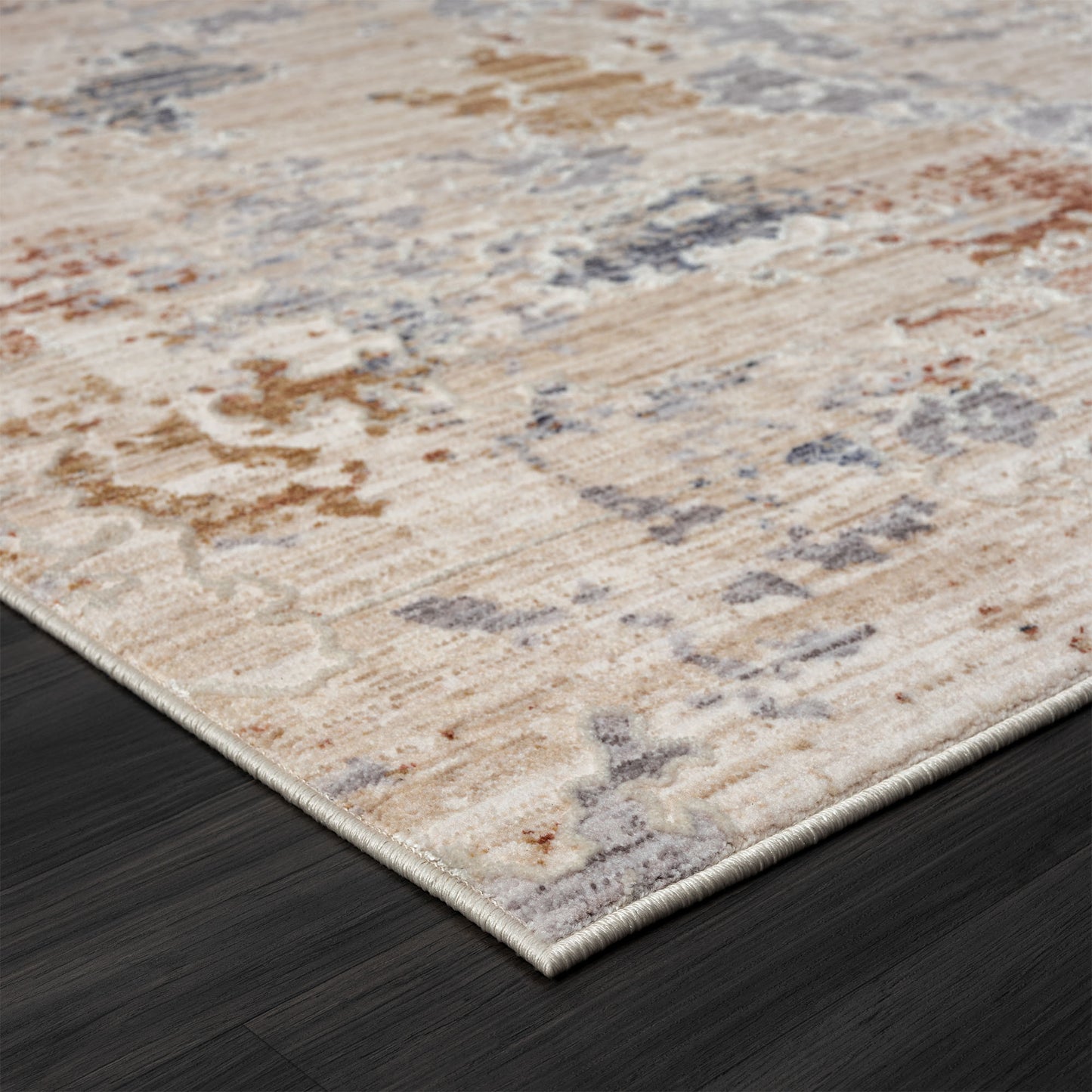 8' X 10' Beige Abstract Area Rug