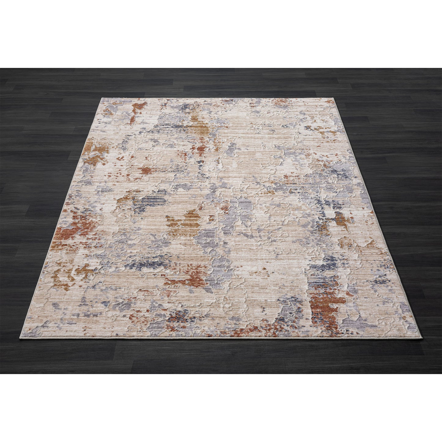 8' X 10' Beige Abstract Area Rug